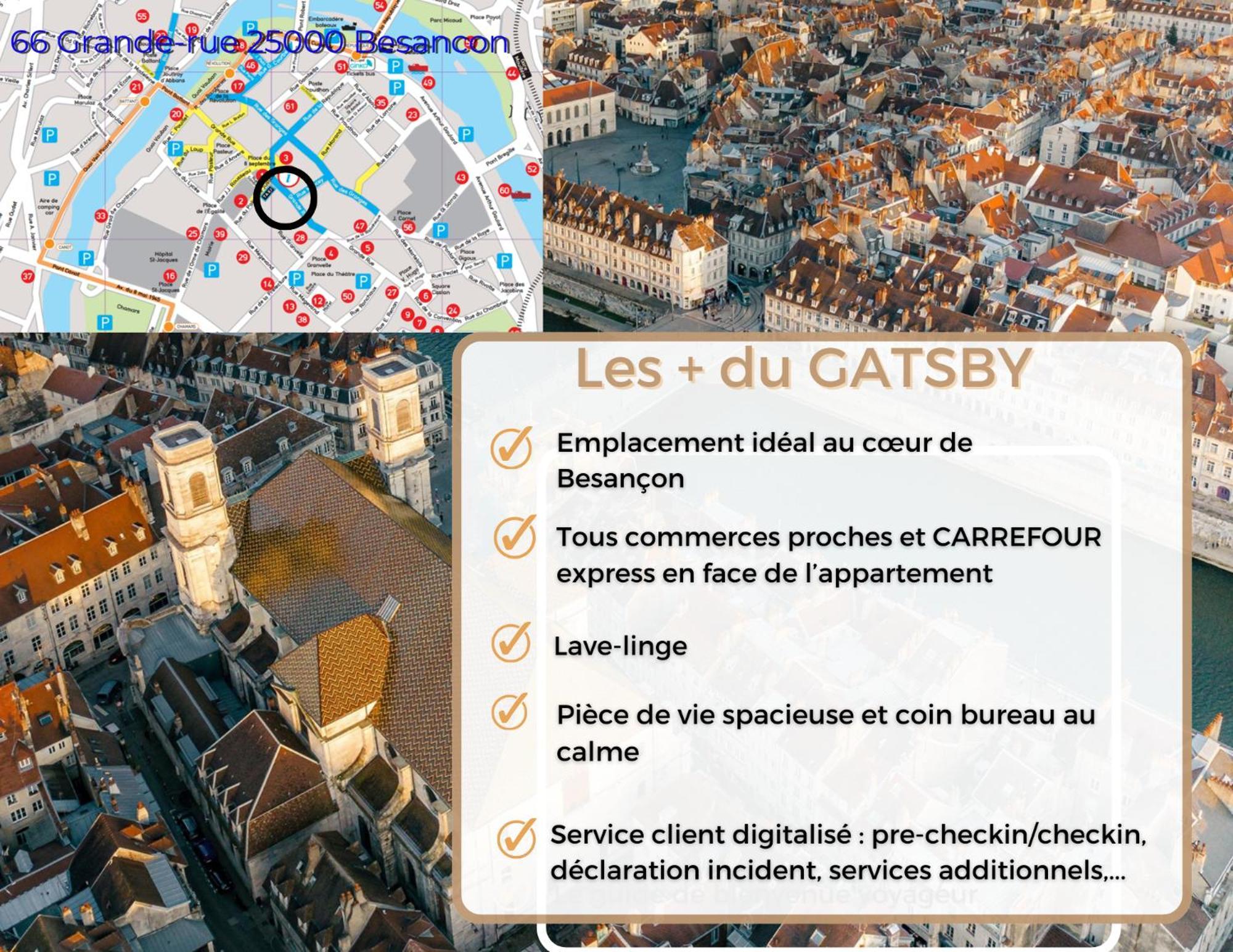 Hypercentre Calme - Le Gatsby - Coconhome Besancon Exterior photo